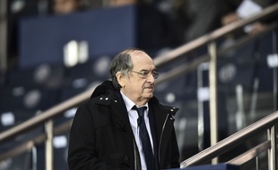Noël Le Graët dans les tribunes du Parc des Princes lors de PSG-Guingamp, le 18 décembre 2018.