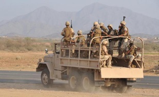 Des soldats saoudiens dans la province de Jizan, le 7 novembre 2009