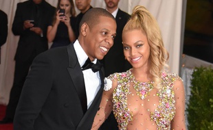 Le rappeur Jay Z et la chanteuse Beyoncé