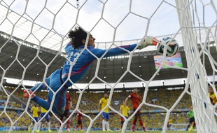 Memo Ochoa lors du match Mexique-Brésil, le 17 juin 2014.