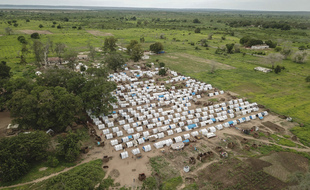 Un camp de réfugiés dans la province de Cabo Delgado, théâtre de multiples attaques de groupes djihadistes.