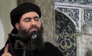 Abuu Bakr al-Baghdadi dans une vidéo diffusée le 5 juillet 2014.