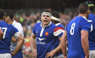 Le capitaine du XV de France Guilhem Guirado lors de la déroute française en Irlande, le 10 mars 2019.