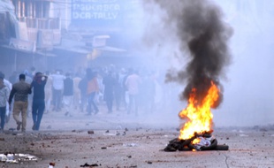 Les manifestations contre la loi sur la citoyenneté à Jabalpur.