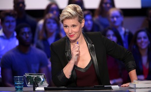 Maïtena Biraben sur le plateau du «Grand Journal».