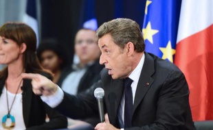 L'ancien président Nicolas Sarkozy à Toulouse le 8 octobre 2014
