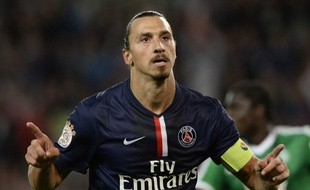 Zlatan Ibrahimovic a inscrit trois des cinq buts de la large victoire parisienne contre Saint-Etienne (5-0) lors de la 4e journée de L1, le 31 août 2014.
