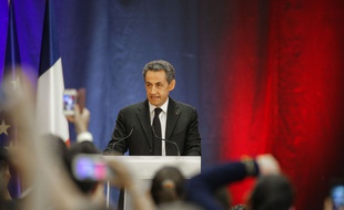 Nicolas Sarkozy, en meeting à Lambersart (Nord), le 25 septembre 2014.