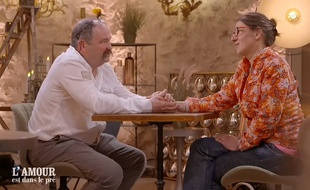 Vincent et Pascale lors de leur speed dating diffusé lundi soir dans «L'Amour est dans le pré».