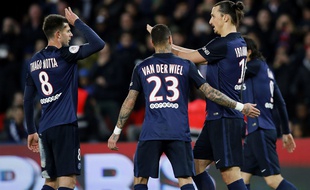 Zlatan Ibrahimovic et Gregory van der Wiel, en 2016