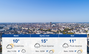 Météo Nantes: Prévisions du mercredi 10 avril 2019