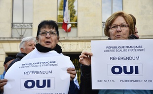 Des partisans au projet d'aéroport de Notre-Dame-des-Landes.