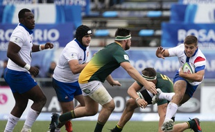 Un duel lors d'Afrique du Sud - France