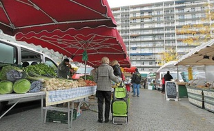 Le marché de l'Esplanade (illustration)