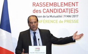Le rassemblement, c'est pas si bien parti au PS. Jean-Christophe Cambadélis le 9 mai 2017 à Paris.