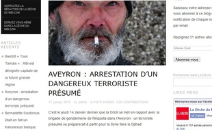 Capture d'écran du site parodique "La Dèche du Midi".