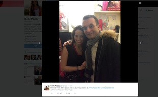 Capture d'écran d'un tweet de la militante FN Kelly Poppy.