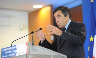François Fillon lors d'un déplacement à Guérande le 10 juin 2011.
