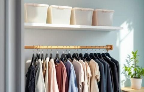 Un dressing toujours ordonné grâce à cette astuce simple qui change tout