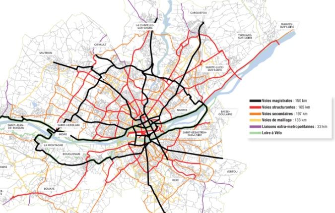 Nantes La m tropole lance son futur r seau express v lo long