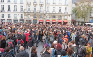 Rassemblement à Nantes samedi 14 novembre 2015.