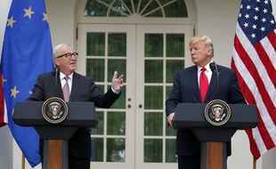 Jean-Claude Juncker et Donald Trump à la Maison Blanche, le 25 juillet 2018.