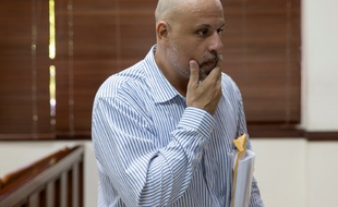 Nicolas Pisapia dans un tribunal de Saint-Domingue en République Dominicaine, le 24 avril 2016