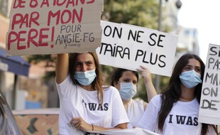 Des manifestantes à Ajaccio après le mouvement