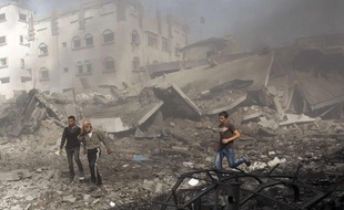 Un bombardement isarélien à Gaza, le 18 novembre 2012.