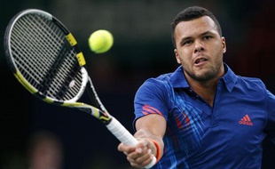 Le joueur français Jo-Wilfried Tsonga, le 1er novembre au tournoi de Bercy.