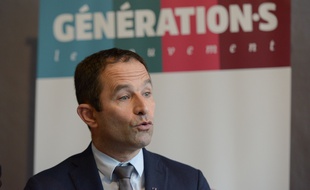 Benoît Hamon lors d'un point presse, le 12 novembre 2018 à Paris.