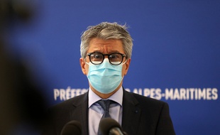 Le préfet des Alpes-Maritimes, Bernard Gonzalez, lors d'une conférence de presse sur le coronavirus, lundi 22 février.