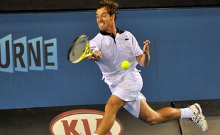 Richard Gasquet, le 19 janvier 2010 à Melbourne lors de l'Open d'Australie.