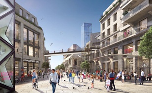 L'architecture de la future Rue Bordelaise gardera la pierre comme matériau principal