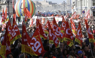 Manifestation à Marseille, le 22 mars 2018.