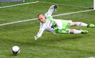 Le gardien de Saint-Etienne, Jérémie janot, en mai 2010.