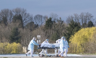 L'évacuation d'un patient depuis Mulhouse.