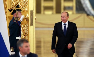 Le président russe Vladimir Poutine au Kremlin à Moscou, le 1er octobre 2015