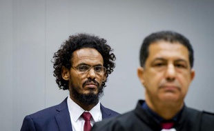 Le jihadiste malien présumé Ahmad Al Faqi Al Mahdi, le 30 septembre 2015 devant la Cour pénale internationale à La Haye