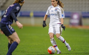Amel Majri, ici en D1 lors du choc face au PSG en février (0-0), impressionne avec ses multiples courses dans le couloir gauche lyonnais cette saison.