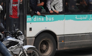 Un bus à Casablanca en avril 2013