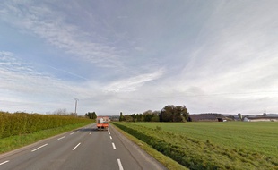 La RD 767, à Botquistin, dans le Morbihan.