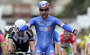 Nacer Bouhanni sur le Giro le 16 mai 2014.