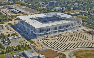 Le Nouveau stade de Bordeaux vu du ciel