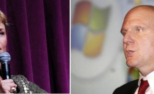 Les patrons de Yahoo et Microsoft, Karol Bartz et Steve Ballmer