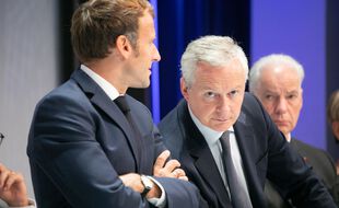 Emmanuel Macron et Bruno Le Maire, le ministre de l'Economie.