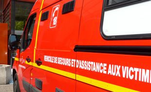 Une ambulance des pompiers.