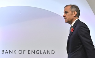 Le patron de la Banque d'Angleterre (BoE), Mark Carney, à Londres, le 1er novembre 2018.