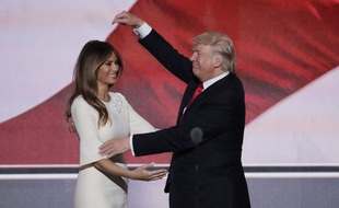 Melania et Donald Trump, à Cleveland le 21 juillet 2016.