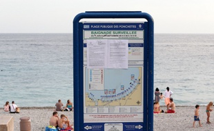 Sur la plage de Nice, l'arrêté interdisant le port du burkini.